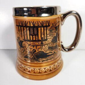 Lord Nelson Ware Beer Stein Mug Elijah Cotton Stafford England Vintage 70s